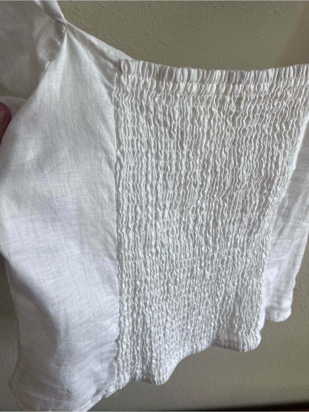 H&M White Puff Sleeve Peasant Top - Picture 7 of 9